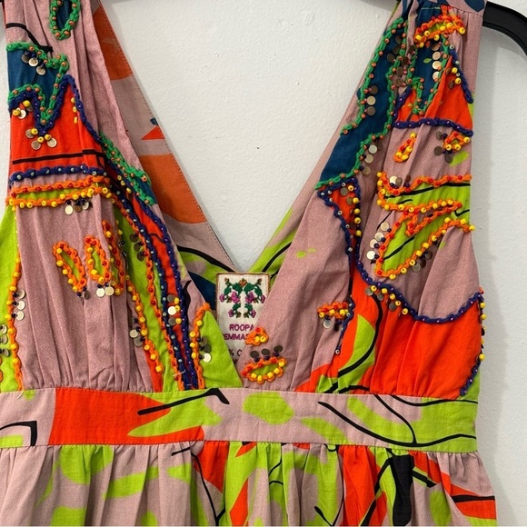 Anthropologie Roopa Pemmaraju Nerida Girly Whimsical Midi Dress Size XS - Picture 8 of 14